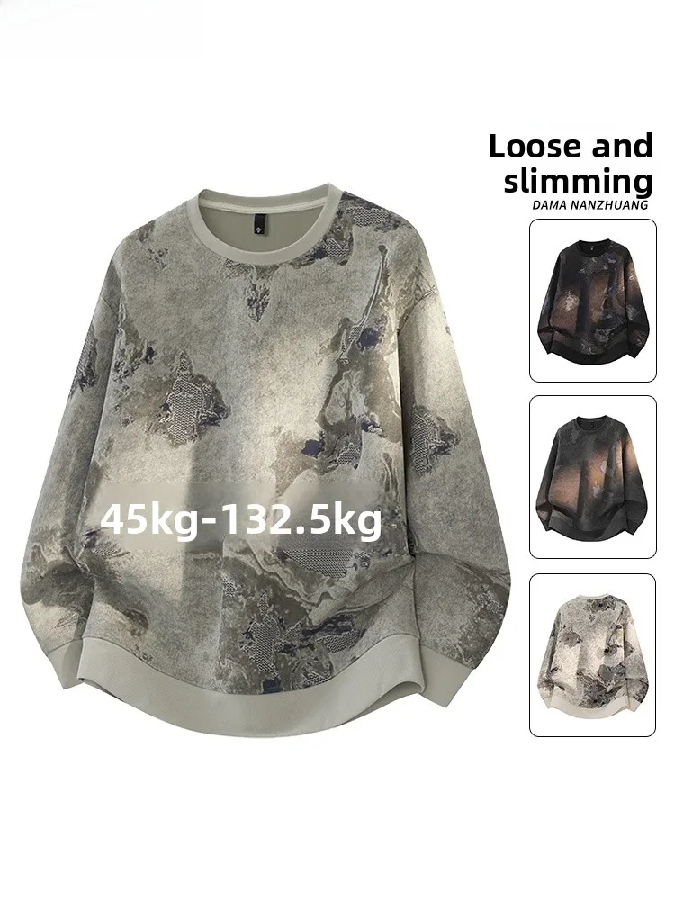 

Мужская толстовка в стиле ретро, американского дизайна, весна-осень, модная, свободного кроя, с длинными рукавами, больших размеров, осенний топ, стильная уличная одежда