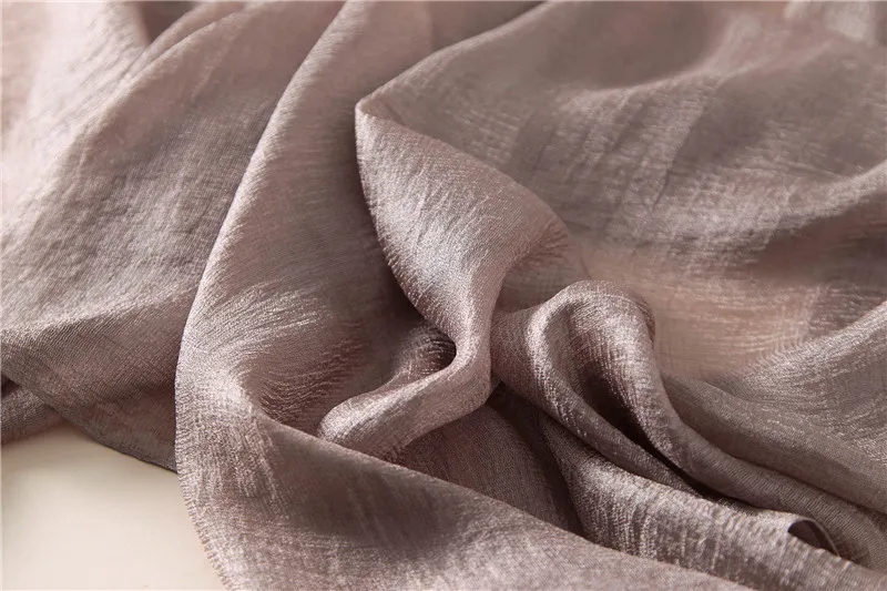 2023 luxus Marke Frauen Mode Schal Plain Solide Seide Leinen Schals Schals Sommer Dame Bandanas Pashmina Foulard Hijab 180*90 cm – Detail 7