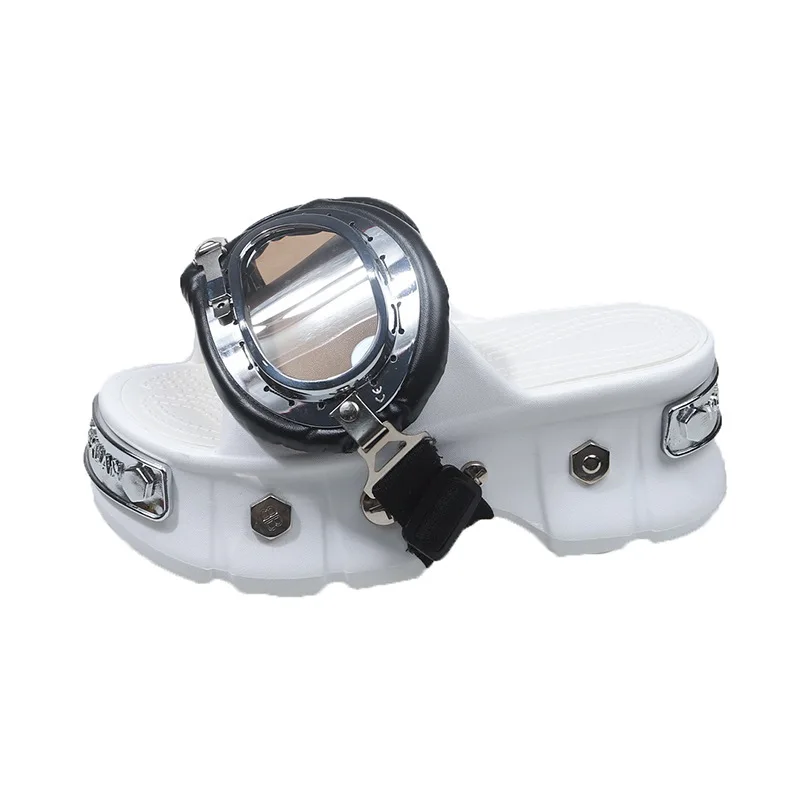 فاسق نمط 2025 منصة الشرائح النساء رصع النعال لينة الراحة وحيد عدم الانزلاق في الهواء الطلق داخلي منفعل رفع الصنادل