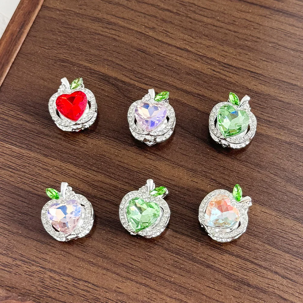 

Cordial Design 18*20MM 30Pcs Rhinestone Beads/Hand Made/Rhinestone Effect/Apple Shape/Jewelry Findings & Components/Alloy #19080