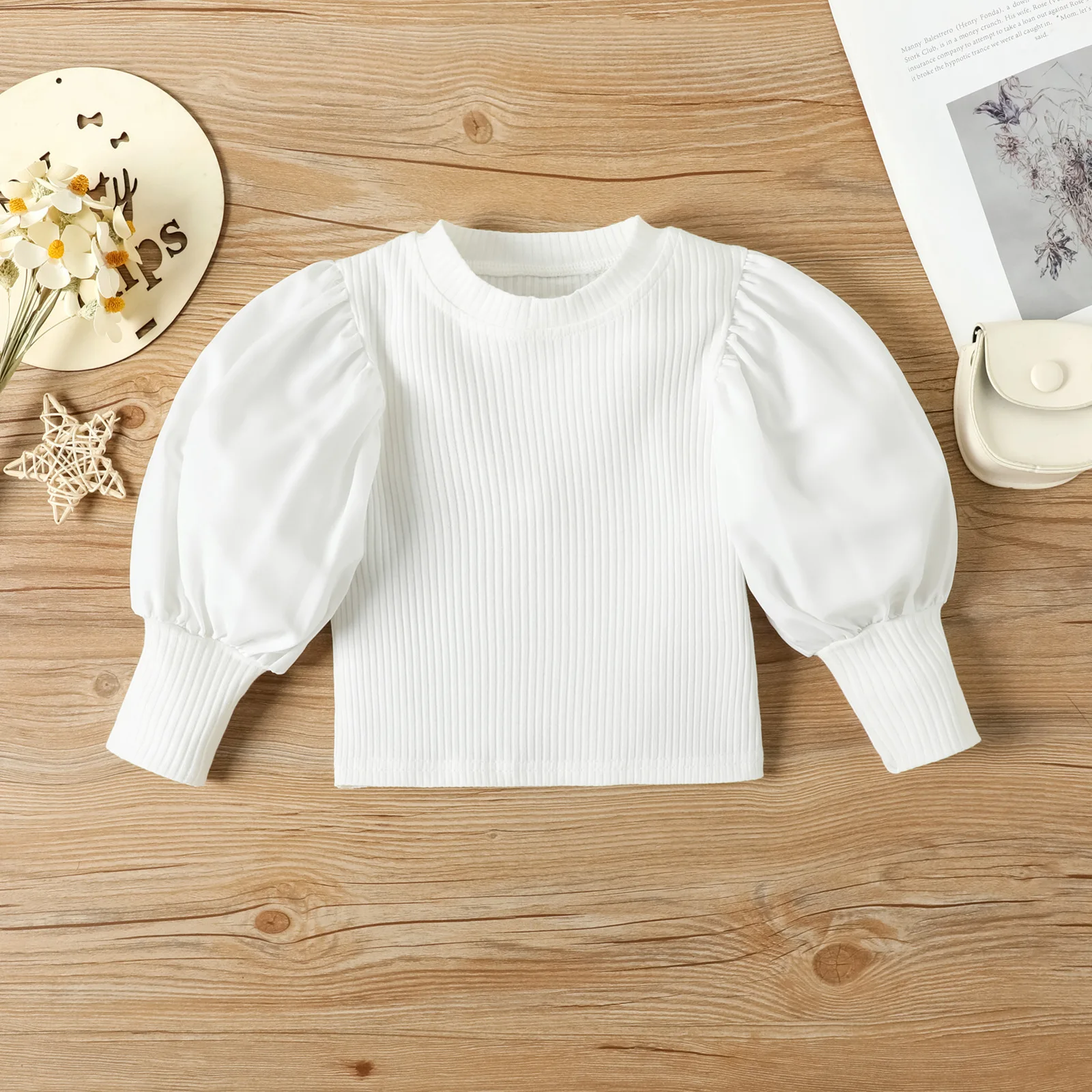 Tops de manga comprida para bebês e calças PU, roupas infantis, roupas coreanas, roupas boutique, sólido, primavera, outono, BC1410, 2 peças