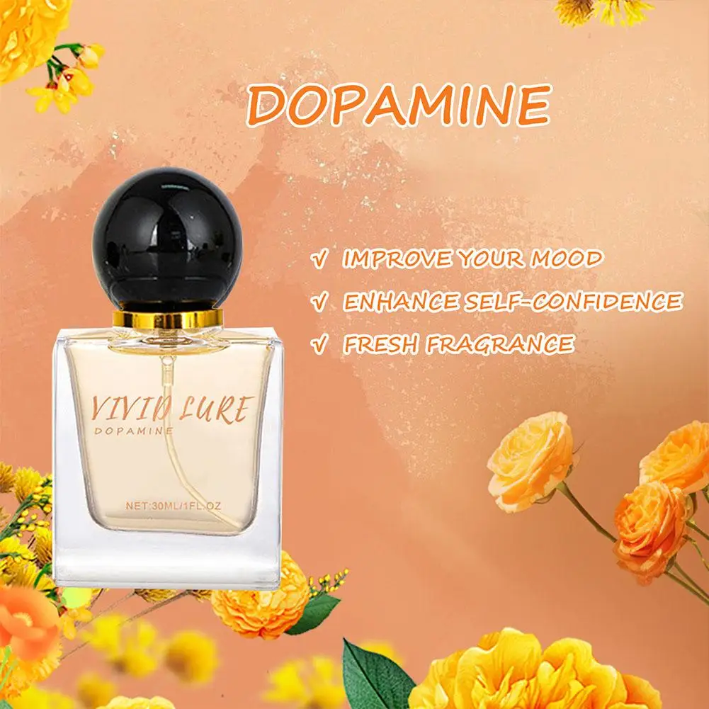 30ml Fruity Floral Fragrance Dopamine Perfume Women's Fresh Deodorant Spray Long Lasting Natural Perfumes With Pheromone