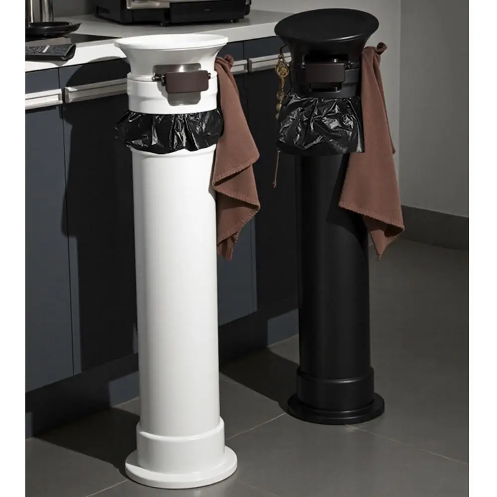 

100Pcs Heavy Duty Liners Espresso Knock Box Garbage Bags 91cm Thickened Large Trash Bags Hanging Hole Leak-proof