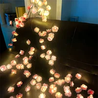 Cherry Blossom 96 Led USB Tree Branch Rattan Lights 8 Modes Colorful String Lamp Valentine Christmas Wedding Bedroom Decoration 2