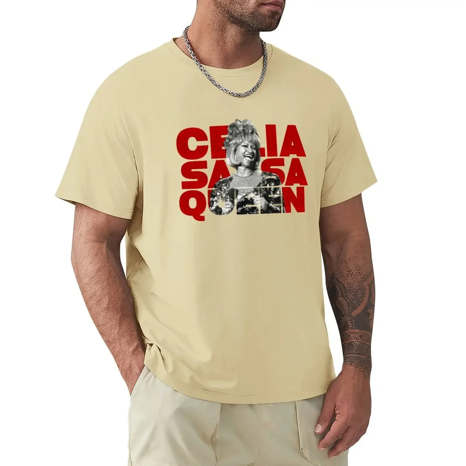 Copy of Celia Cruz Cuba Flag T-Shirt plain heavyweight black t shirts for men mens designer clothes new in tops & tees harajuku