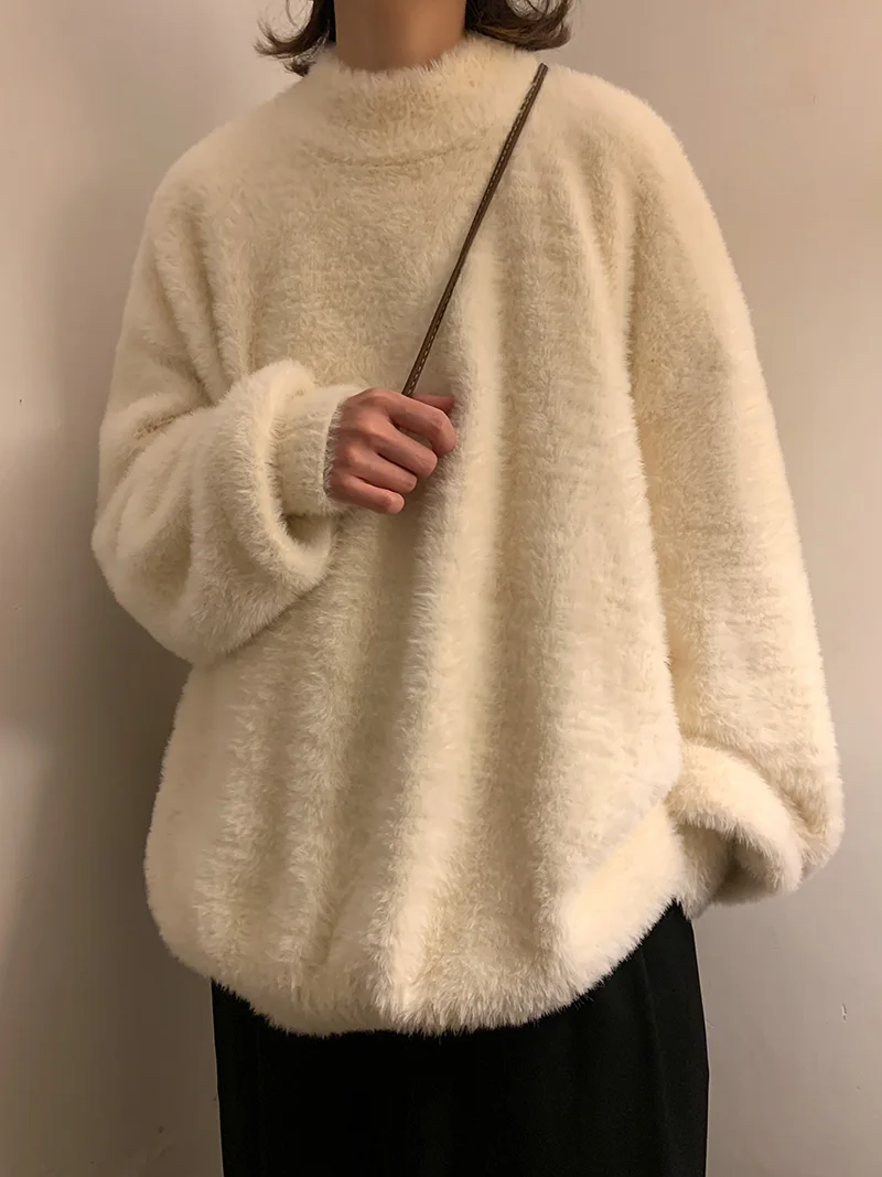 

Loose Men's Camere Sweater Soft Versatile Knitted irt Trendy Brand Autumn Winter Casual Wear Comfortable Long Sve Crew...