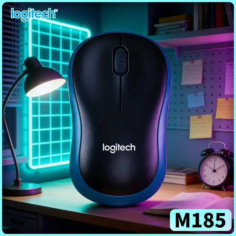 

Мышь Logitech M185 с высокой точностью отслеживания, оптический сенсор 1000 DPI, 2.4 ГГц, дальность 10 м, 12 месяцев автономной работы, функция автоматического перехода в спящий режим