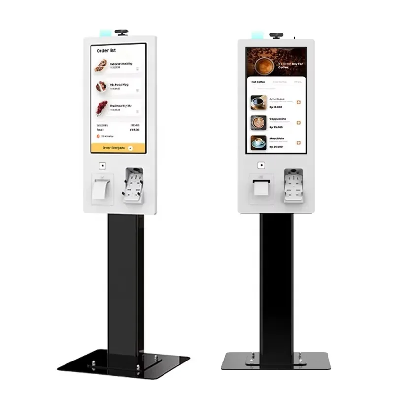 27inch Floorstanding Interactive All-In-One Self-ordering Kiosk for Quick Service Restaurants