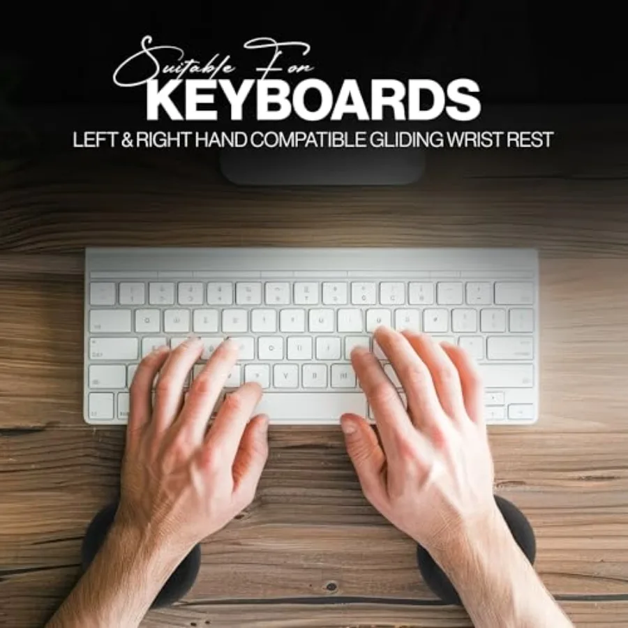 Comfy Glide Palm/Wrist Rest - Smooth Gliding Left and Right-Hand Ergonomic Memory Foam Wrist Support for Mouse or Keyboard - An view 5