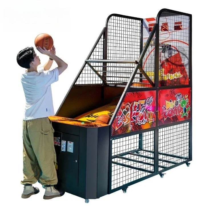 

Funfair Exercise Game Arcade Style Indoor Sport Shoot-Out Arcade Basketball Game Basketball Shooting Game Machine