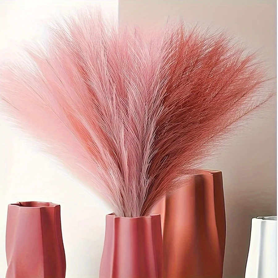 10Pc Artificial Pampas Grass Simulation Feather Wedding Props Reed Home Decor Supplies Table Colorful Pampas Grass