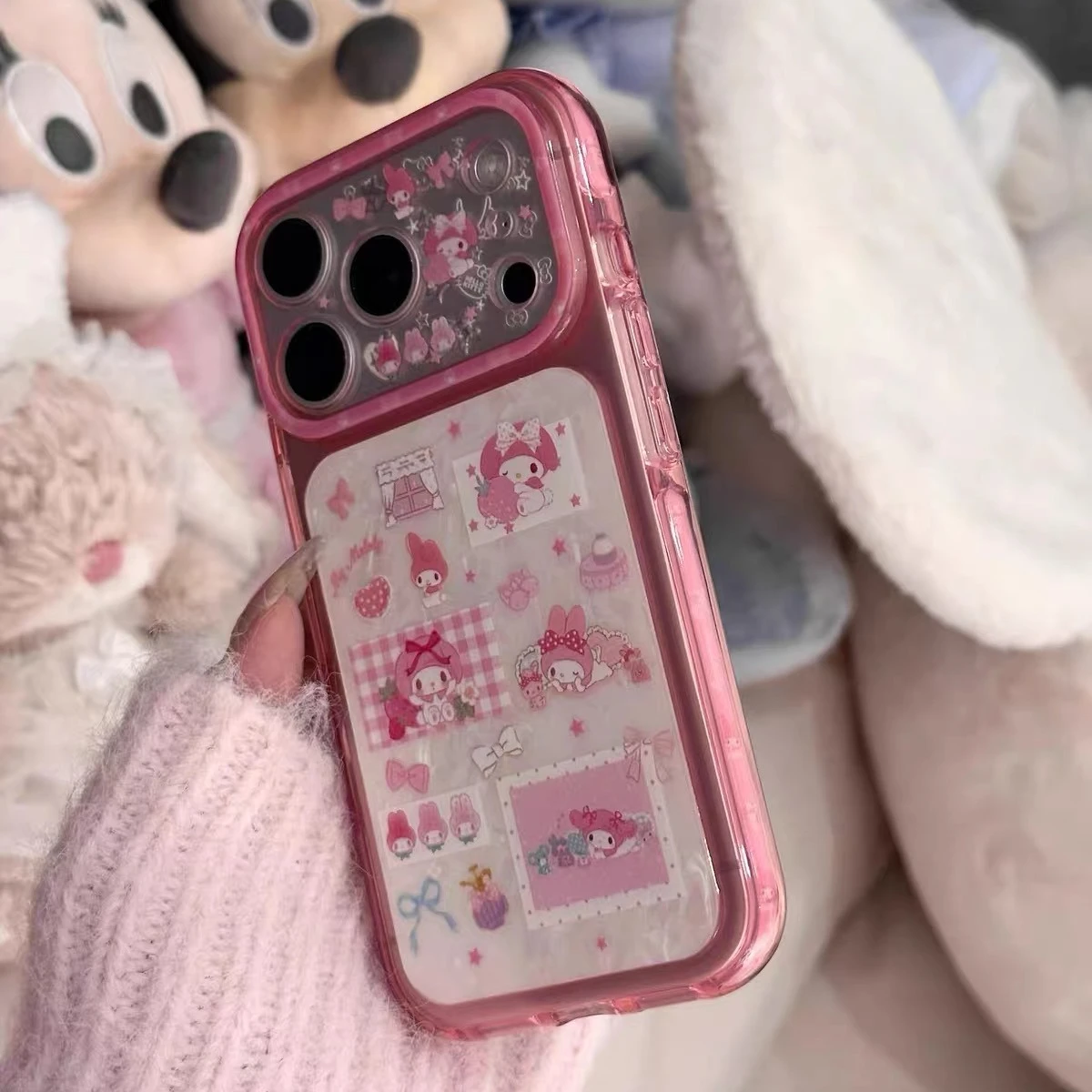 Cute Cartoon My Melody Mobile Phone Case for IPhone 17 Pro Max 17 Pro 16 Pro Max 17 16 15 Pro Max Phone Case view 4