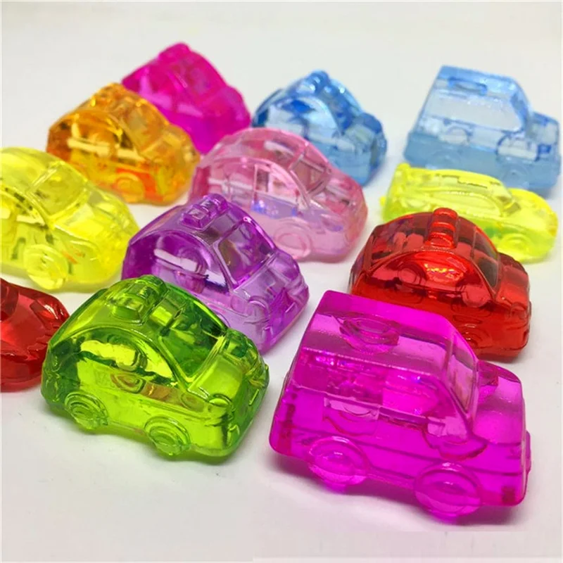 6pcs Crystal Transparent Mini Car Shaped Kids Party Toys Treat Goody Bag Favor Birthday Gift      Halloween