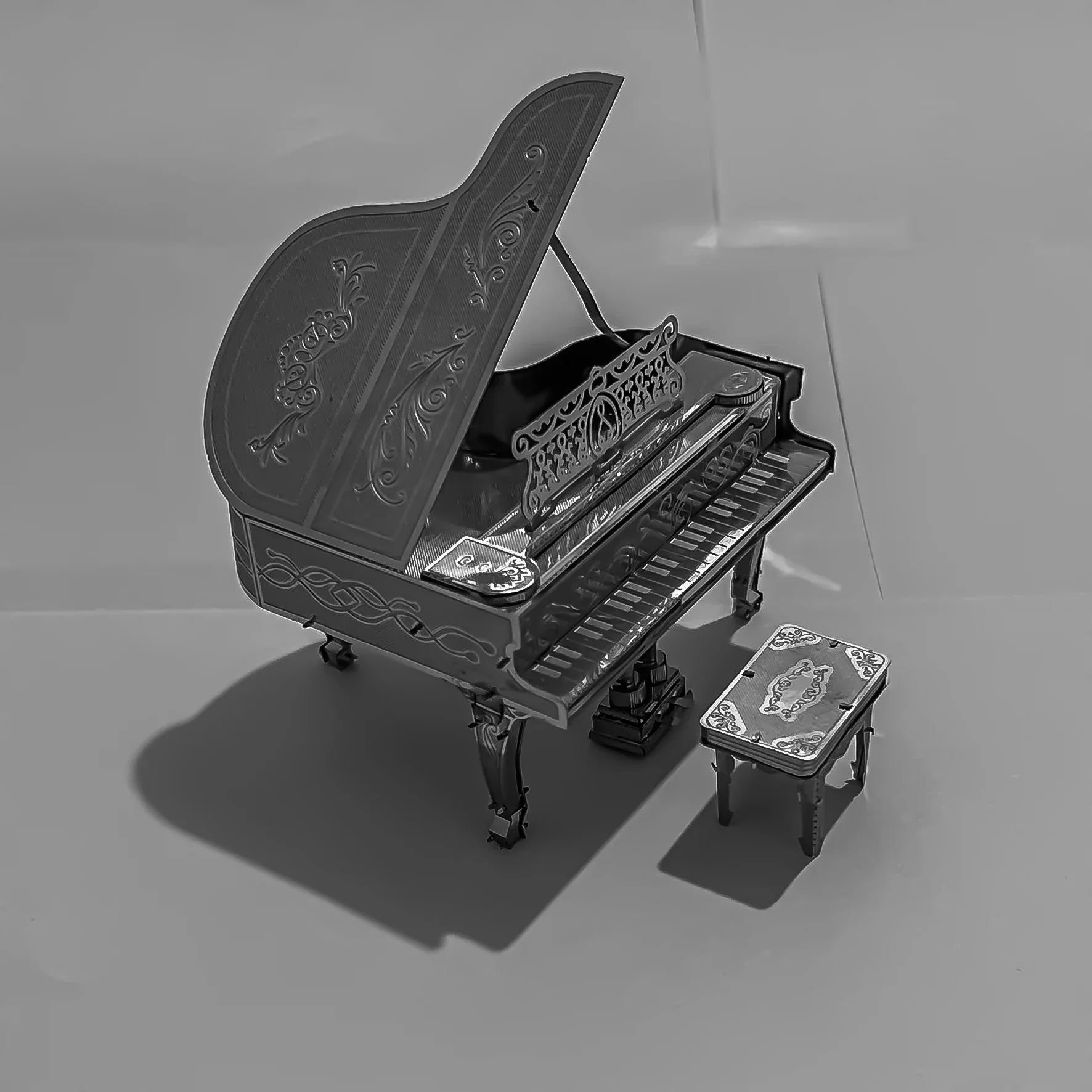 

piano 3D Metal Puzzle model kits DIY Laser Cut Puzzles Jigsaw Toy For Children