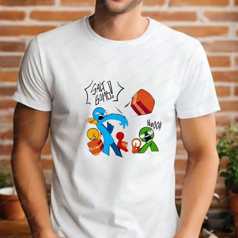 New Style Shirts and T-shirts - Alan Becker - Trendy Short-sleeved Men's and Women's Round-neck Shirts - Comfortable T-shirts
