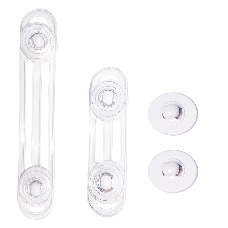 5PCS Transparent Soft Strap Anti-Opening Safety Locks Multi-functional Child Locks for Drawers Refrigerators - Baby Protection
