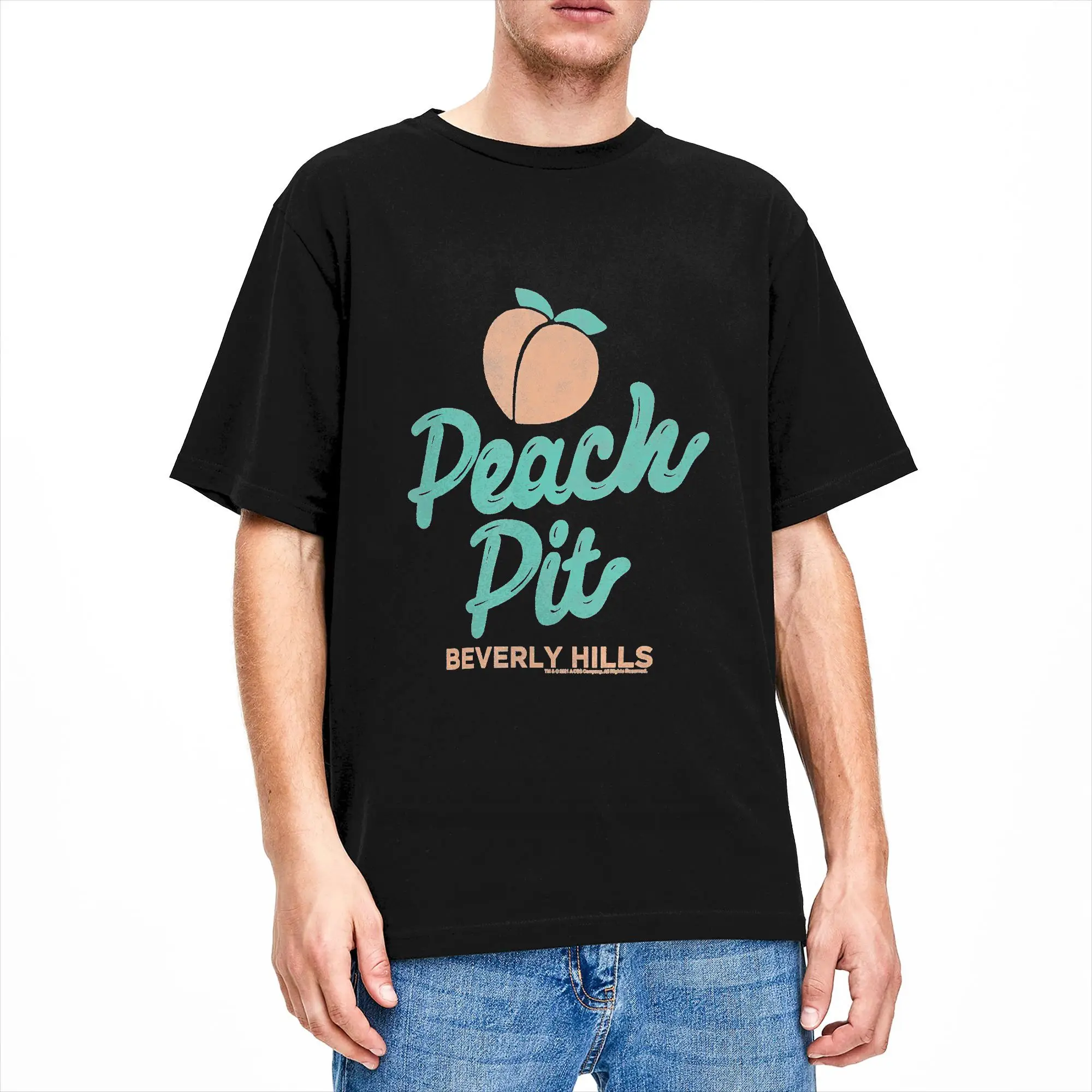 Beverly Hills 90210 Peach Pit Logo T Shirt Summer  Hippie T-Shirts Cotton Round Neck 4XL 5XL 6XL Clothes Short Sleeve Tops
