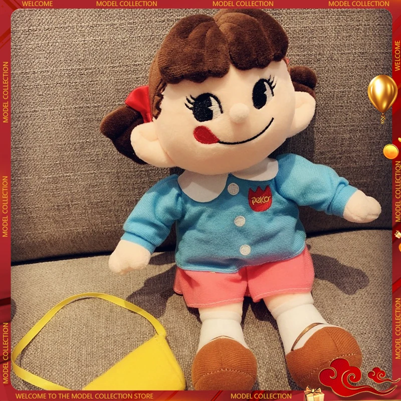 Japan Fujiya Peko Girl Plsuh Toy Kawaii Cartoon Character Doll Kawaii Gift Collections For Girl Birthday Present