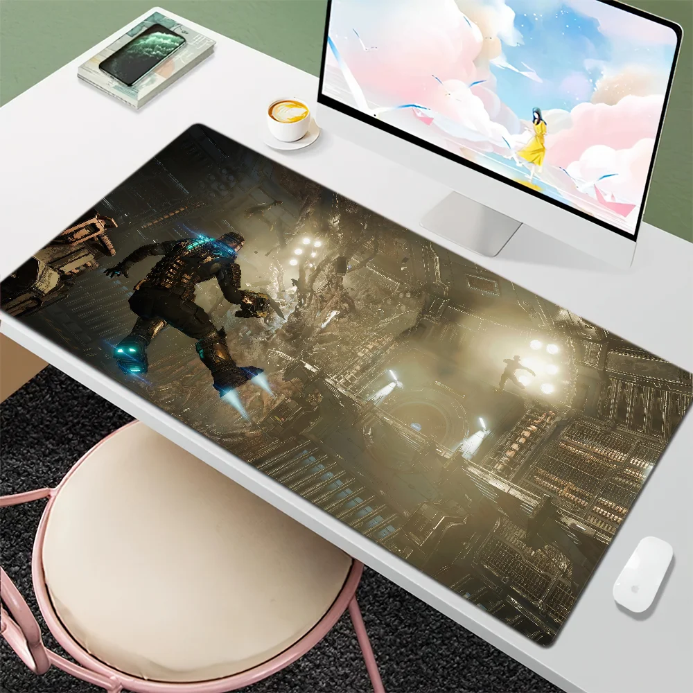 Cool Game D-Dead Space Mouse Pad Desk Mat Large Non-slip Anti-fray Keyboard Ergonomic Office Rubber PC Home Custom