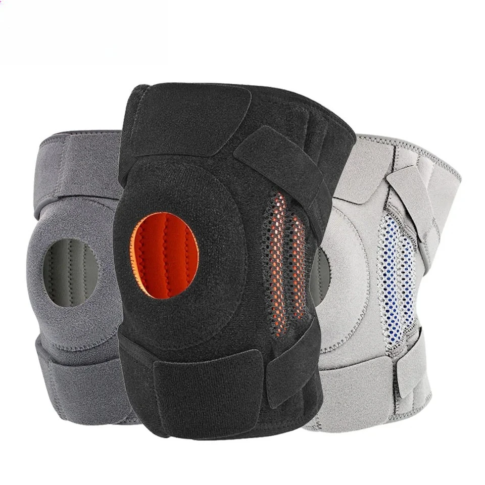 1PCS Elastic Knee Support Basketball Soccer Brace Kneepad Fitness Running Cycling Adjustable Patella Knee Protection