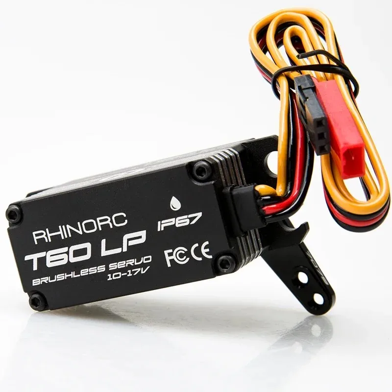 ใหม่ T60LP สมาร์ท Low Profile 17V 66KG Brushless Direct Power Servo ของ RhinoRC สําหรับ 1/10 & 1/8 Scale Buggies และรถบรรทุกรถยนต์