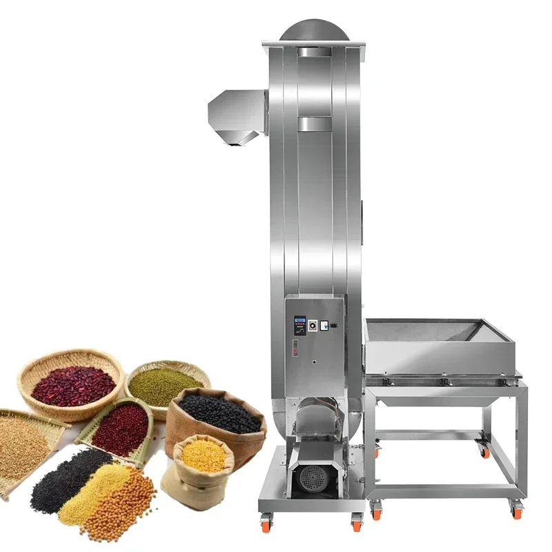 1900S Factory Price Automatic Food Bucket Conveyor Granules Powders Screw Elevator Conveyor Machine