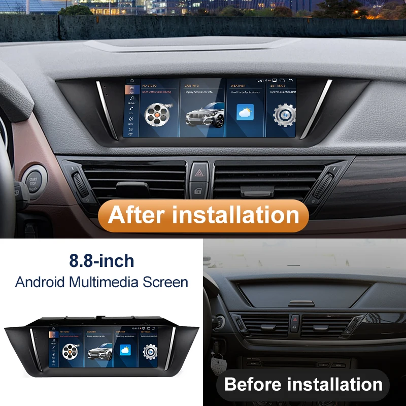 STWEI New 8.8inch ID6 ID7 ID8 Qualcomm Snapdargon 680 6228 8Core Android13 For BMW E84 X1 Car Video Plaers GPS NAVI CarPlay AUTO