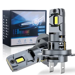 2Pcs 20000LM H7 LED Headlight Bulb LED Canbus 12V 60W LED Fog Light Wireless Mini Size Auto Lamp 6000K White Plug and Play