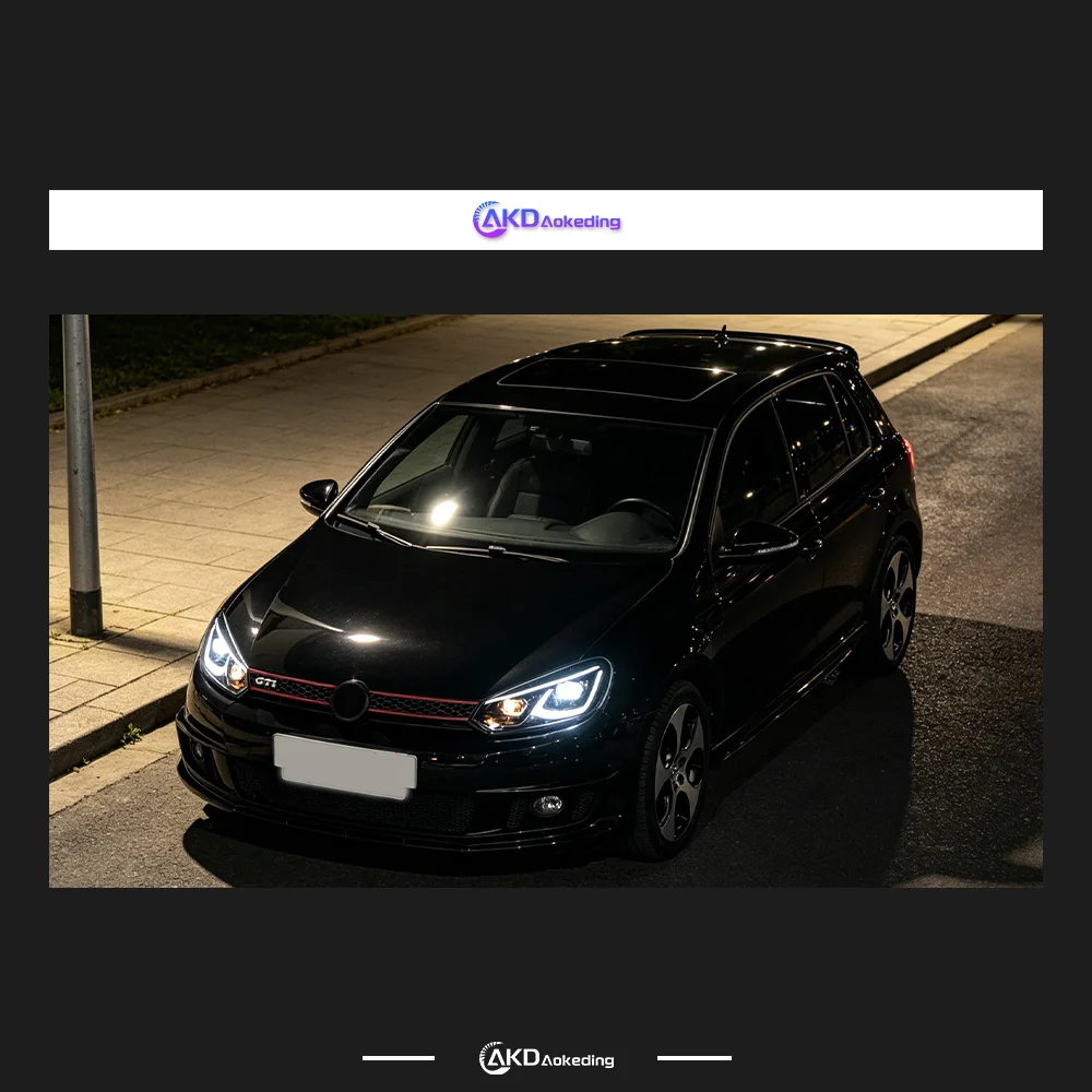 Car Lights For Golf 6 2009-2012 R20 Golf6 MK6 LED Auto Headlights Assembly Upgrade 7.5 Design LHD RHD Version Tools Accessories