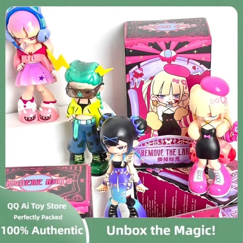 Original Yandere Gires generación dos elimina la serie de etiquetas juguetes muñeca Kawaii figura de Anime adornos de escritorio regalo sorpresa