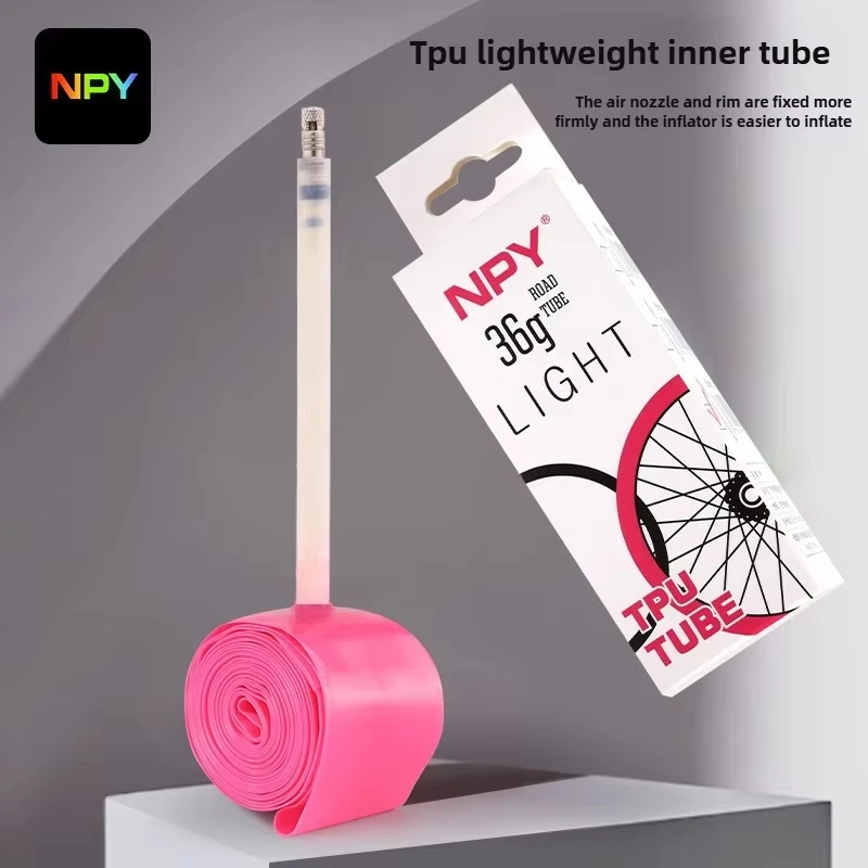 NPY Ultralight Bicycle Inner Tube 36G  700 x 18 25 28 32 35 38C Road Bike TPU Tube 45 65 85mm Length French Valve 700C