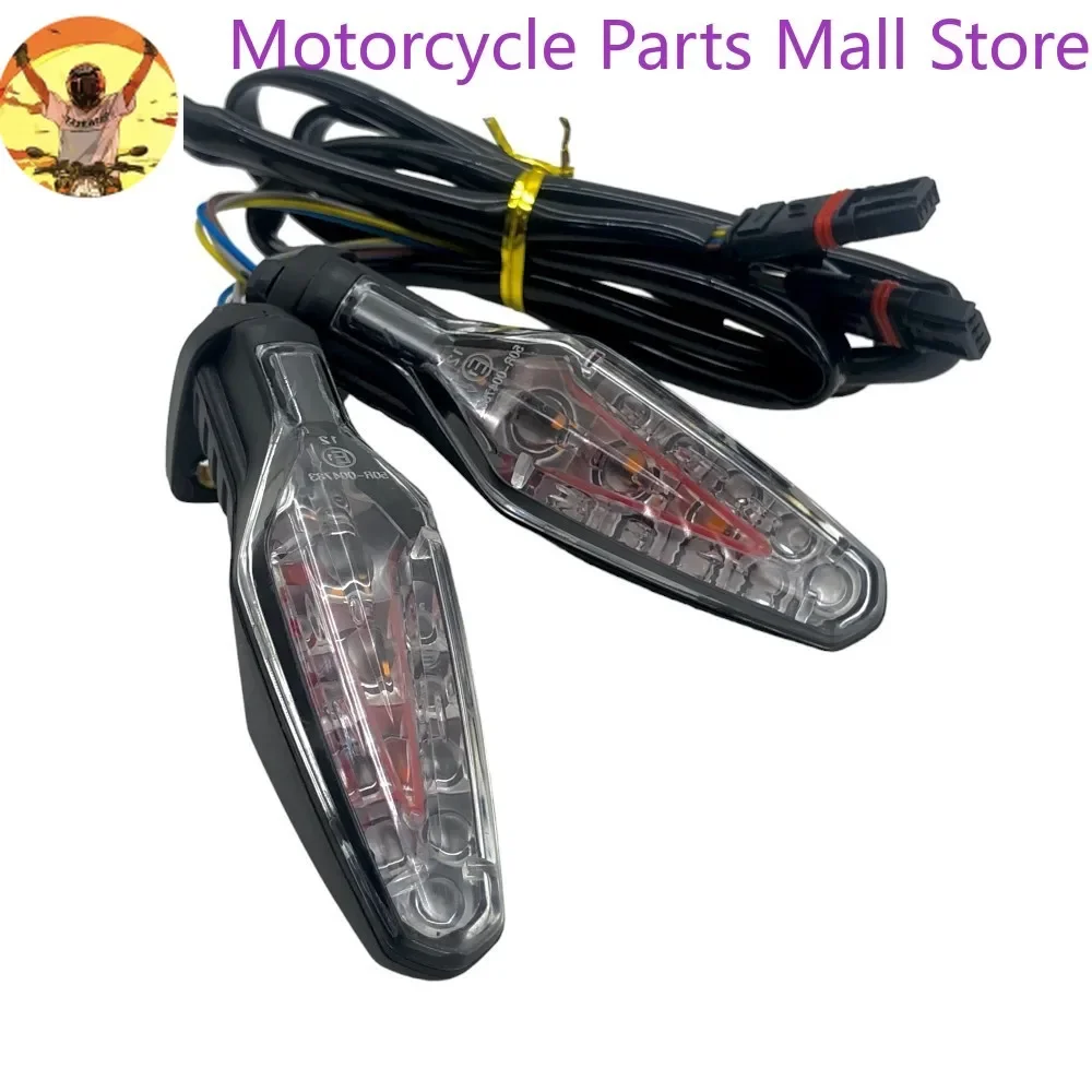 2Pcs Rear Motorcycle Turn Signals Dual-Color LED Brake Tail Light Indicators Compatible With F900GS R1300GS S1000RR M1000RR