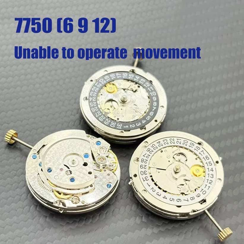 Watch Faulty Movement Accessories Made in China 7750 Movement Bad Movement For Repair Practice Cannot Function Normally 6 9 12 S