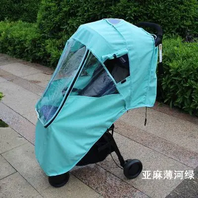 Babyfond Stroller Rainproof Cover Stroller Umbrella Cart Full Cover Zipper Raincoat Cover, Warm Rain Cover