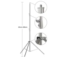 SH 68/100/150/200/CM Light Stand 1/4 crew Head Studio Light Tripod Lamp for E27 Photo Studio Video Lamp bracelet