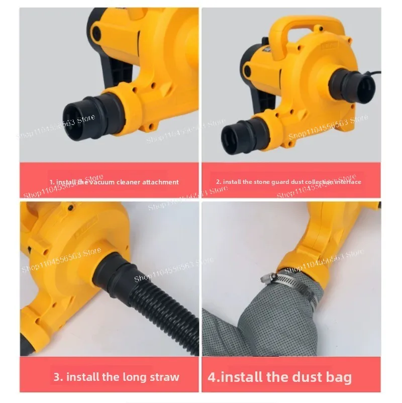 Industrial Blowing and Suction Dual-purpose Bag Dust Collector, Slotted Wall Planing Table Saw Vacuum Cleaner