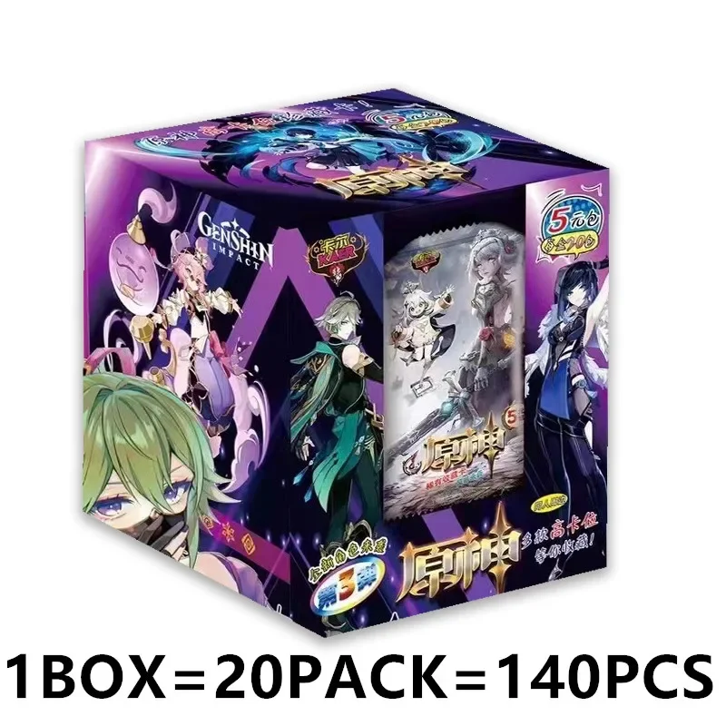 2023 New Original Genshin Impact Collection Cards Box TCG Pack Full Set Set New In Anime Game Playing Cards Board Toys Gift Toys