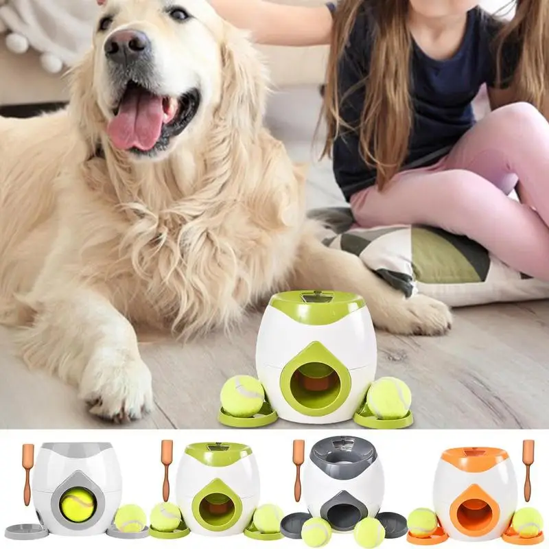 

Throwing Pinball Machine Hand Dog Ball Mini Tennis Throwing Launcher Comfortable Grip Interactive Dog Ball Thrower For Puppies