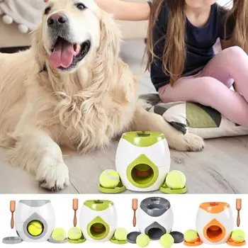 Throwing Pinball Machine Hand Dog Ball Mini Tennis Throwing Launcher Comfortable Grip Interactive Dog Ball Thrower For Puppies