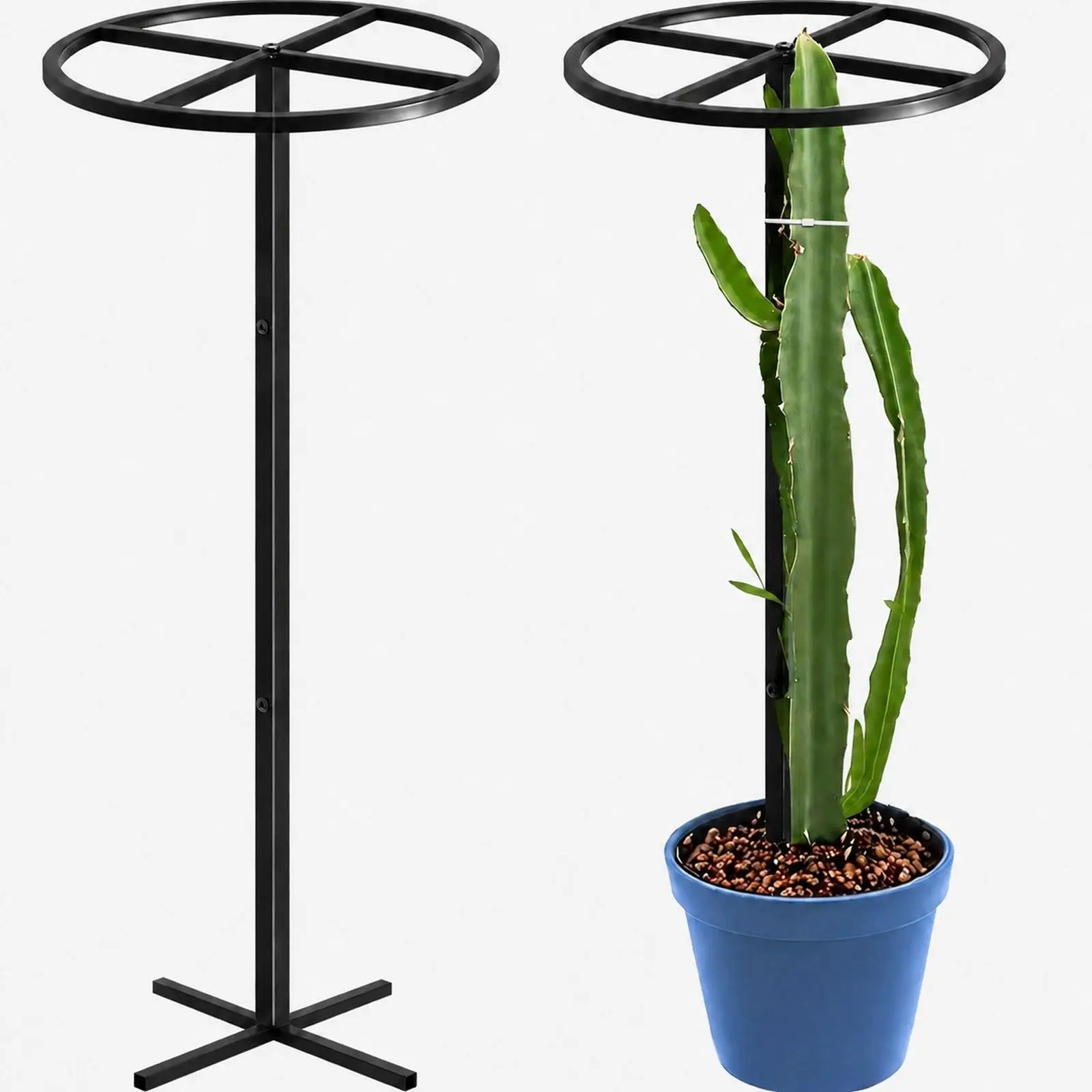 Multi Functional Metal Plant Trellis Adjustable Support Stand for Cactus Garden Indoor Outdoor Use