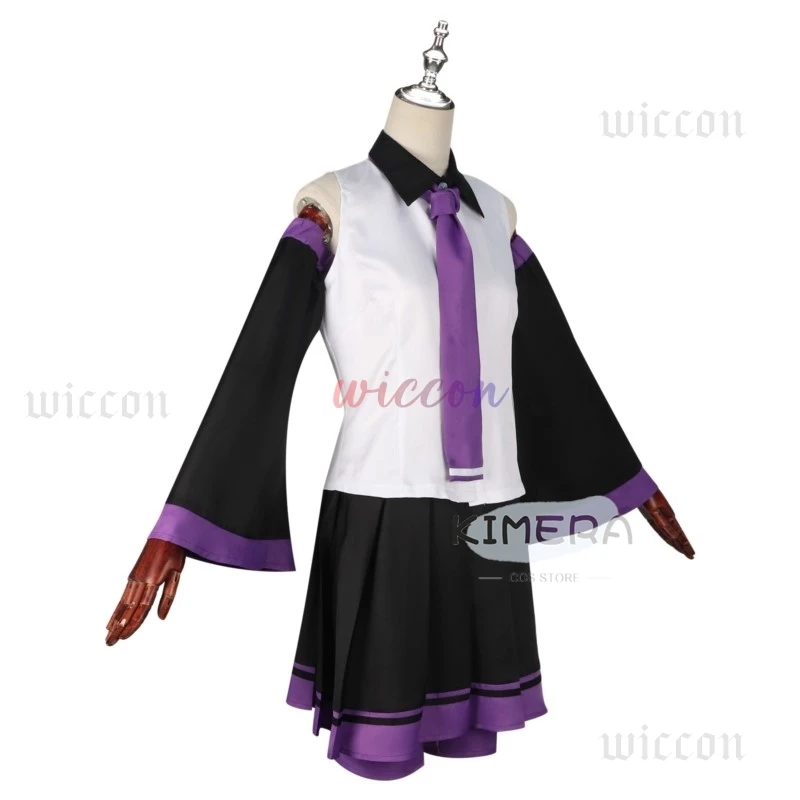 Virtual Singer Utta Cosplay Costume Anime Utaaa Dress Top+skirt+hand Sleeves Hat Headwear Carnival Loli Role Playing Party Suit