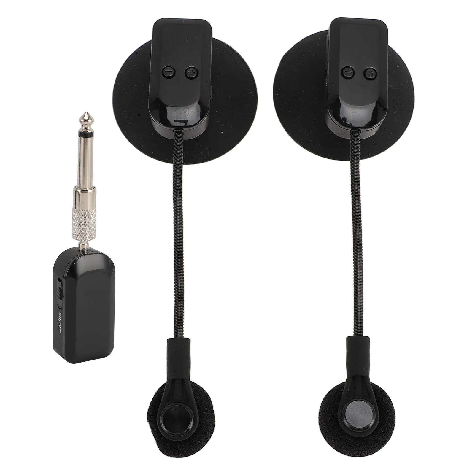 Czysty Dźwięk Stabilny Saksofon Mikrofon z Mosiądzu Bezprzewodowy 2.4G Fluta 360 °   Mikrofon stabilny w obrocie do skrzypiec i wiolonczeli, do występów