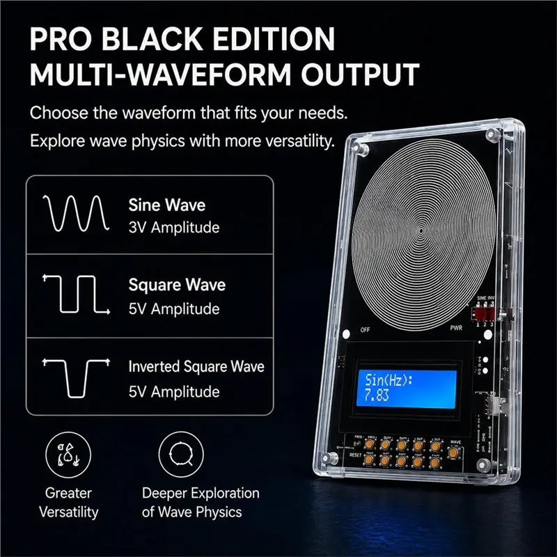 Year-Round Sale Schumann Resonance Generator 7.83Hz, Adjustable Output, Includes Earphones& Storage Case For Meditation Travel