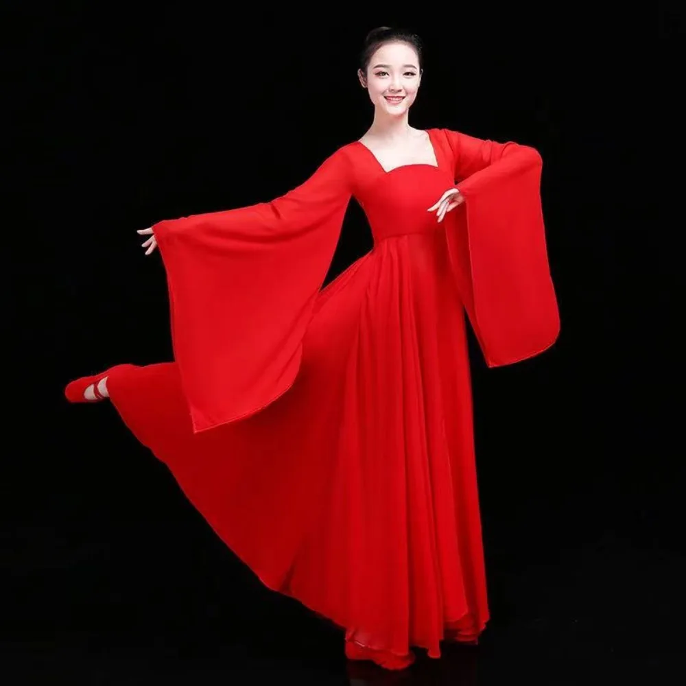 Classical Hanfu Yangko Dance Clothing Women\'s Chinese Elegant Folk Dance Costume Fan Dance Traditional Hanfu Oriental Dress