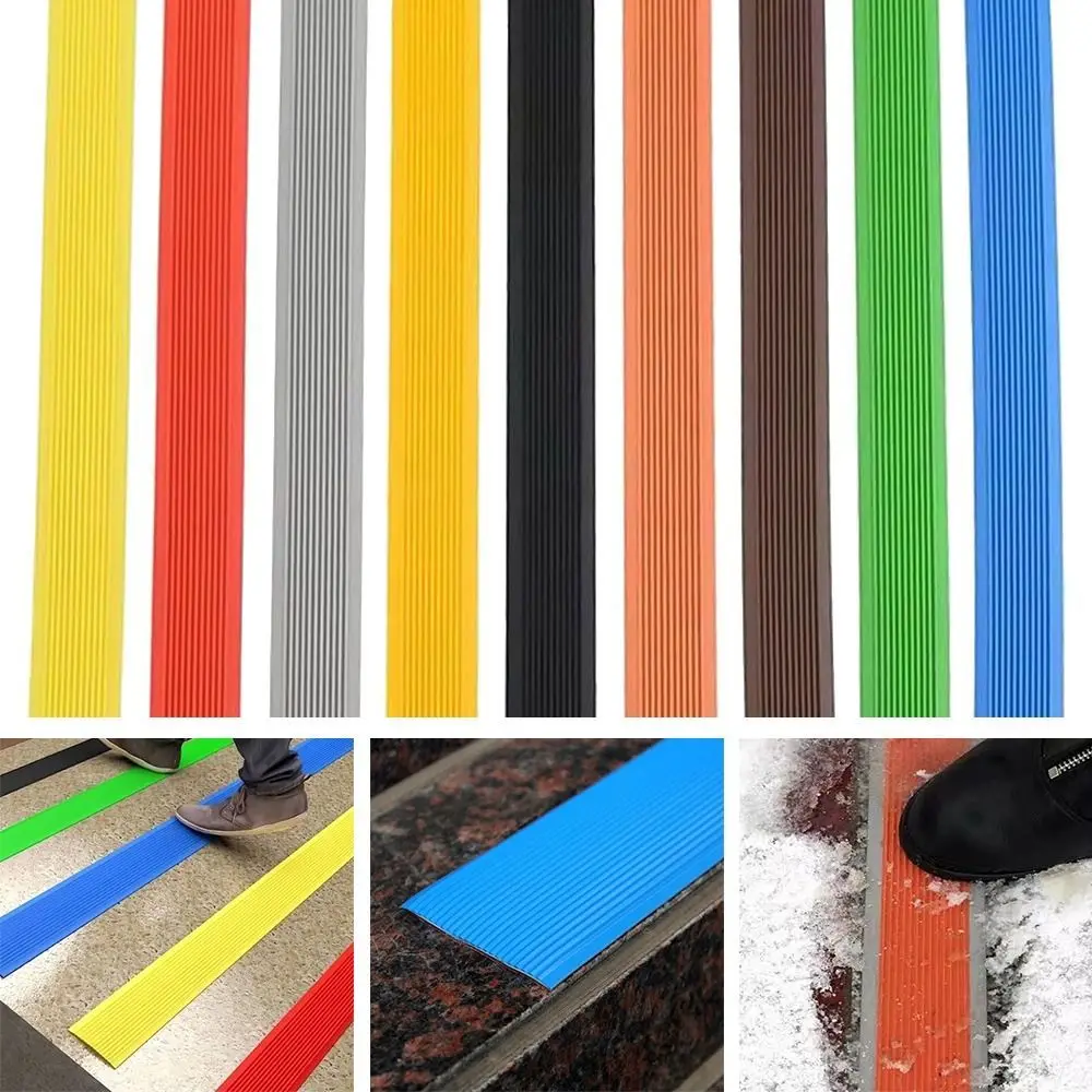 Anti-Slip Stair Strip Stair Treads Strip Staircase Protection Sticker Self-adhesive Step Protector Rug Practical Home Hardware