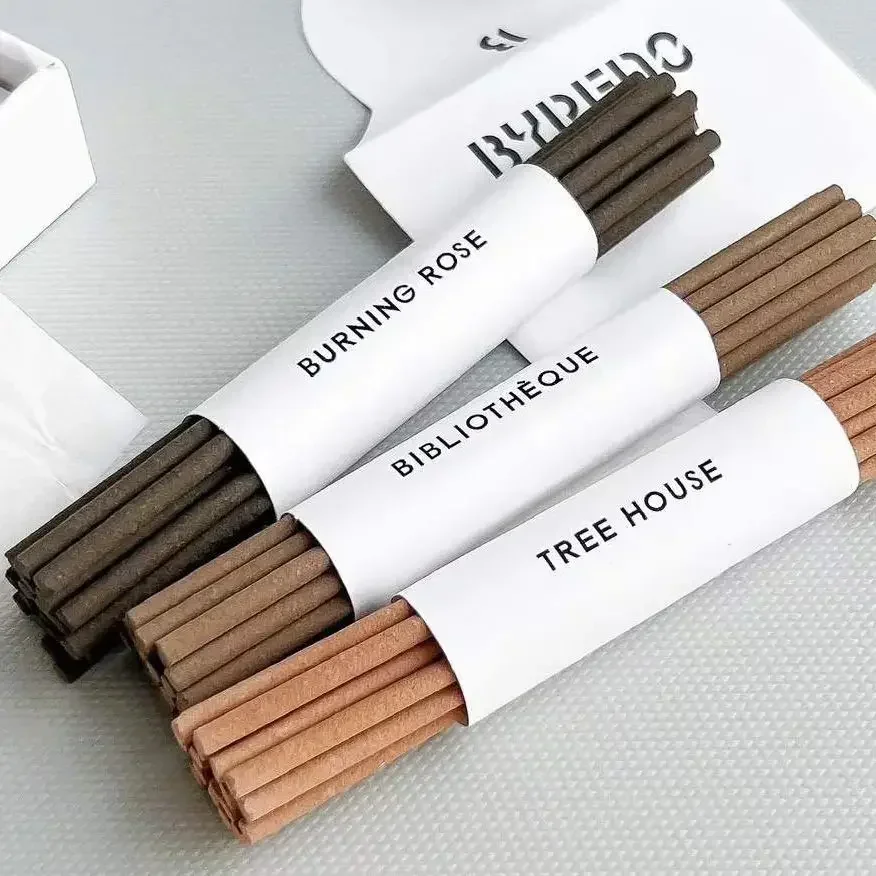 Byredo 60pcs Incense Sticks Trois Encens Gift Set Bibliothèque Tree House Burning Rose Luxury Gifts