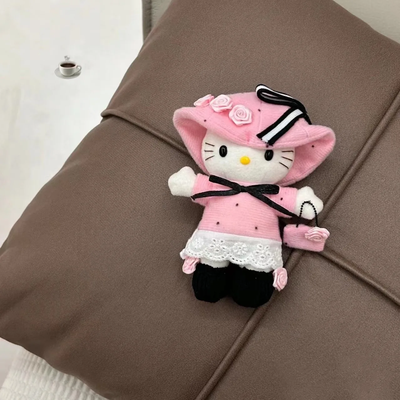 

Sanrio Princess hellokitty bag pendant Hello schoolbag doll plush pendant small doll Valentine's Day Gift