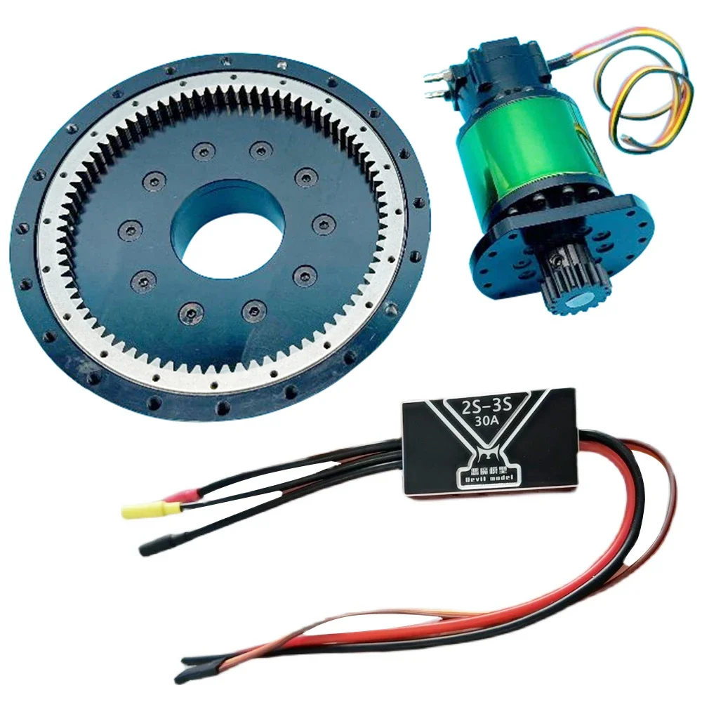 RC Excavator Brushless Motor Turntable Bidirectional ESC Suitable for Remote Control Hydraulic Excavator Crane Model Accessories