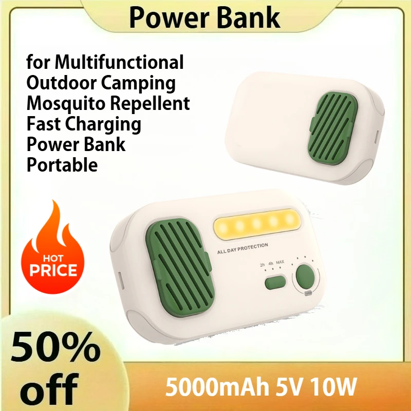 

5000mAh for Multifunctional Outdoor Camping Mosquito Repellent Fast Charging Power Bank Portable