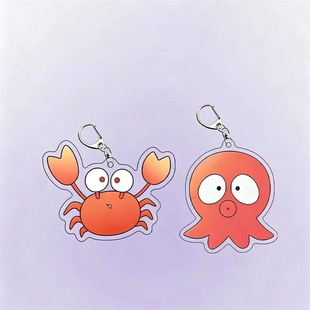Anime Go For It Nakamura-kun Crab Squid Cosplay COSTUME Acrylic Key Chains Keyring Prop Xmas Gif